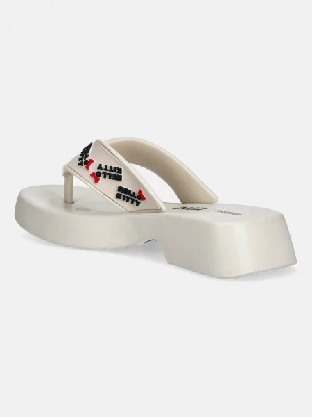 Melissa papuci MELISSA FLATFORM + HELLO KITTY AND bej