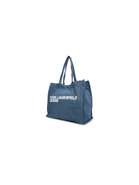 KARL LAGERFELD JEANS Shopper torba / bijela plava