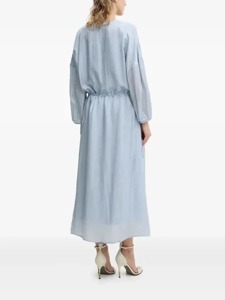 Rochie maxi Bruuns Bazaar până la genunchi de costum albastru