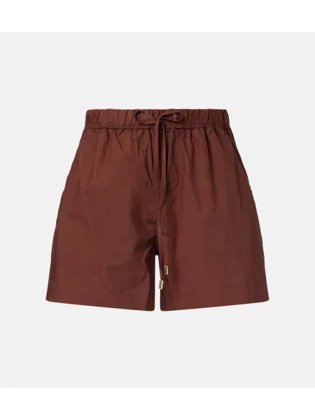 Szorty Heidi Klein popelinowe brązowe