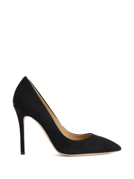 Pantofi cu toc Giuseppe Zanotti din piele de căprioară negru