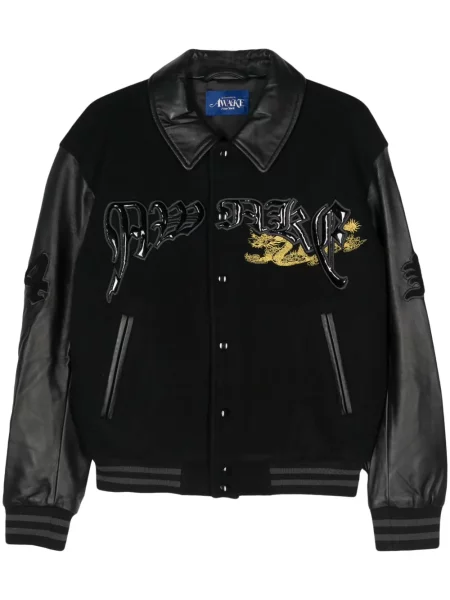 Geacă bomber Awake Ny cu broderie negru