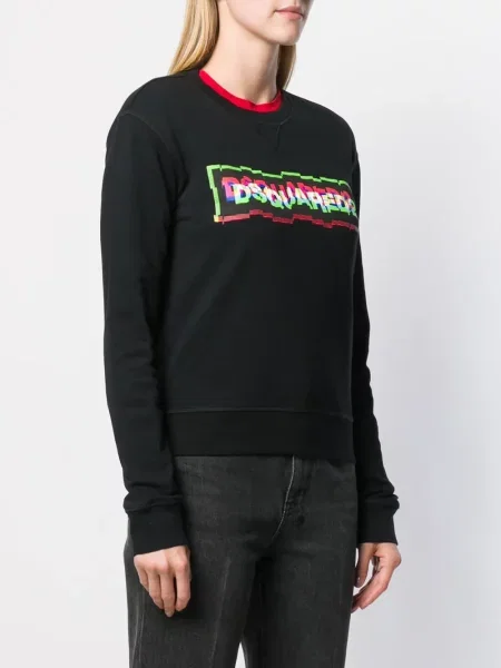 Hanorac Dsquared2 cu autograf negru