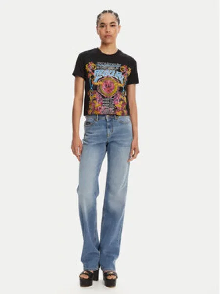 Tričko Versace Jeans Couture černé