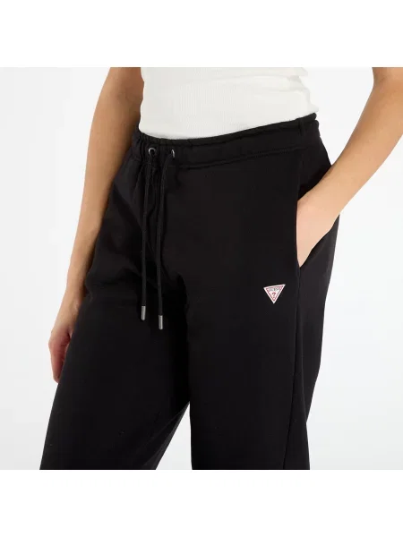 Tepláky Guess Jeans Triangle Label Jo Black S černé