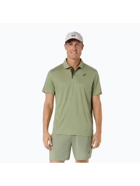 Tricou polo pentru bărbați ASICS Court Polo khaki green verde
