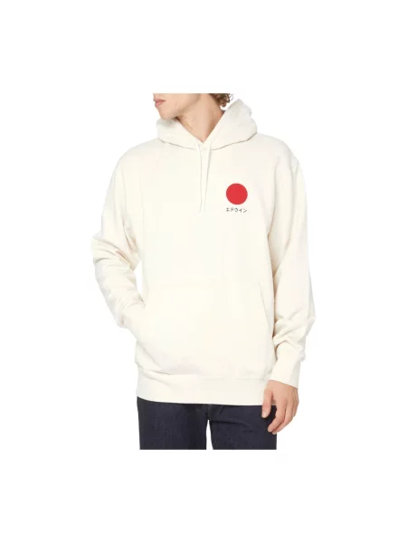 Bluza z kapturem Edwin z kapturem biała