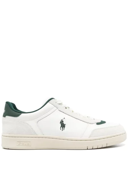 Papuci de casă Polo Ralph Lauren cu broderie verde