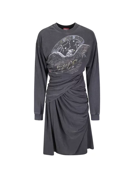 Rochie Diesel cu imagine drapată gri