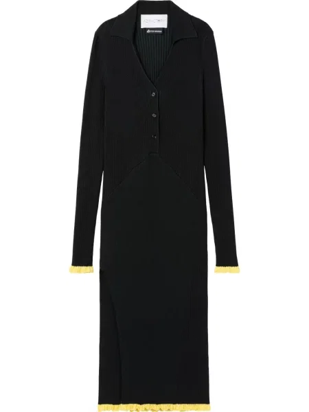 Rochie midi Az Factory tricotate până la genunchi de costum negru