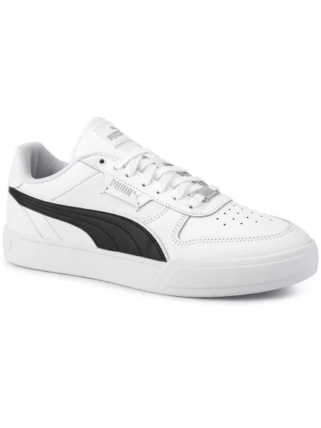 Buty sneakersy sportowe klasyczne skórzane PUMA CAVEN DIME białe