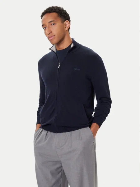 Guess Kardigán Sötétkék Slim Fit