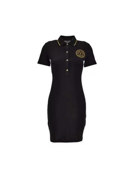 Sukienka jeansowa Versace Jeans Couture czarna