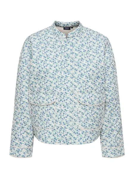 ONLY Geacă de primăvară-toamnă ONLHALLIE albastru / verde alb