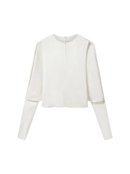 Satynowa bluzka Stella Mccartney beżowa