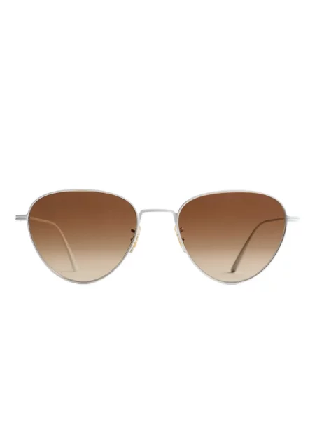 Saulės akiniai Khaite X Oliver Peoples sidabrinė