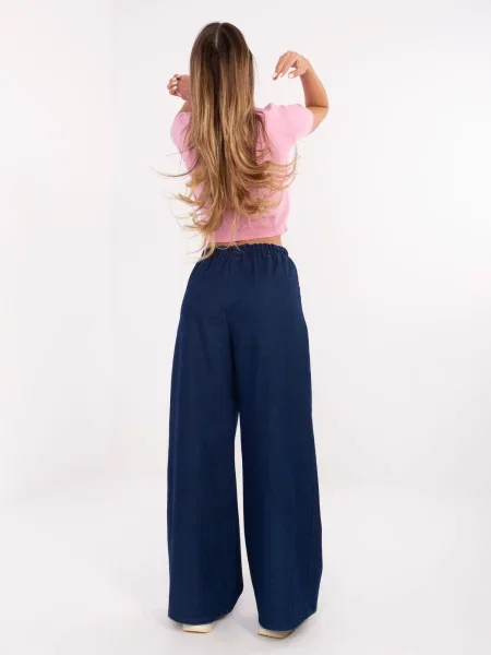 Pantaloni Moda Italy albastru