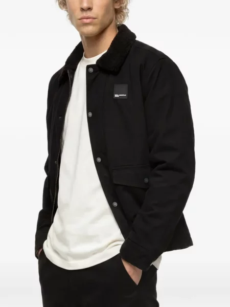 Geacă de blugi Karl Lagerfeld Jeans negru