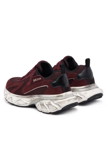 Sneakersy Just Cavalli Bordová