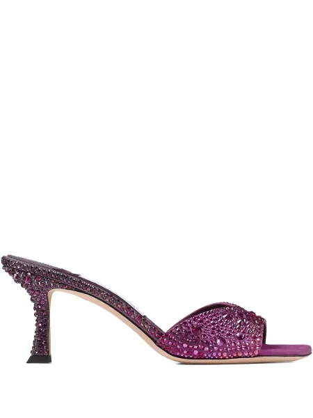 Papuci tip mules Jimmy Choo violet