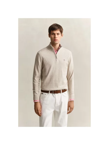 Sweter Gant brązowy