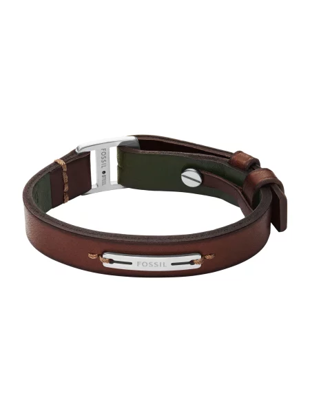FOSSIL Náramok Machine / tmavozelená hnedá