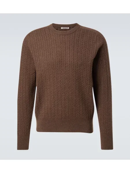 Pulover Auralee de lână maro