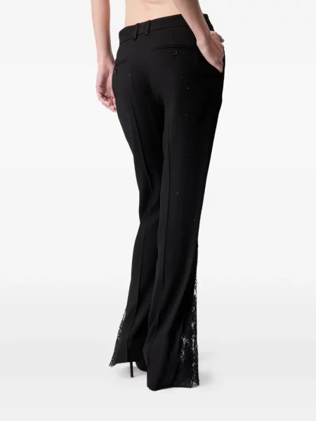 Pantaloni Article Ten din dantelă negru