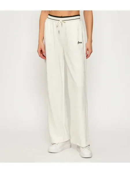 GUESS ACTIVE De catifea reiată pantaloni de trening PAULINA | Relaxed fit bej