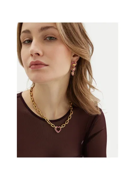 Обеци Guess розово