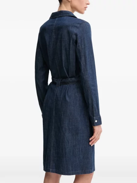Rochie din denim Mos Mosh cu legături albastru