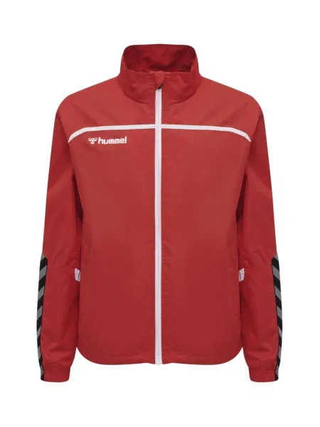 Hummel Jakna za trening Authentic siva / rdeča / črna bela