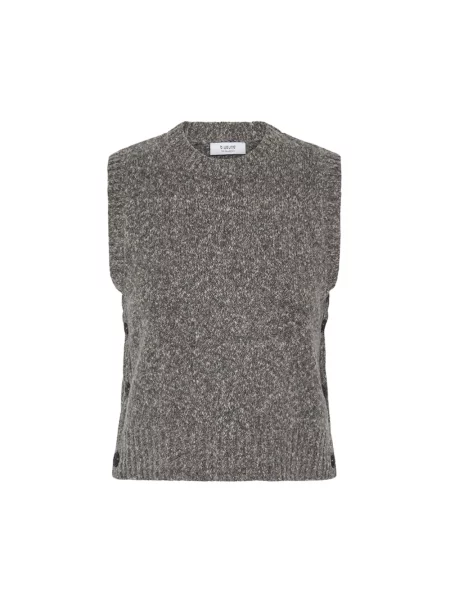 Dzianinowy sweter B.young szary