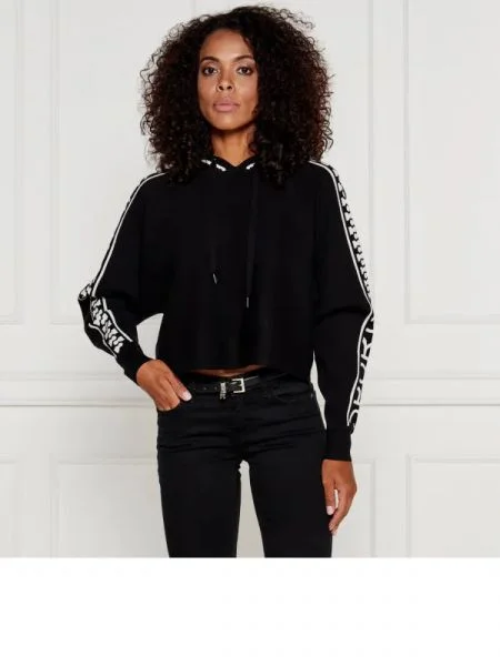 Marc Cain Hanorac | Oversize fit negru