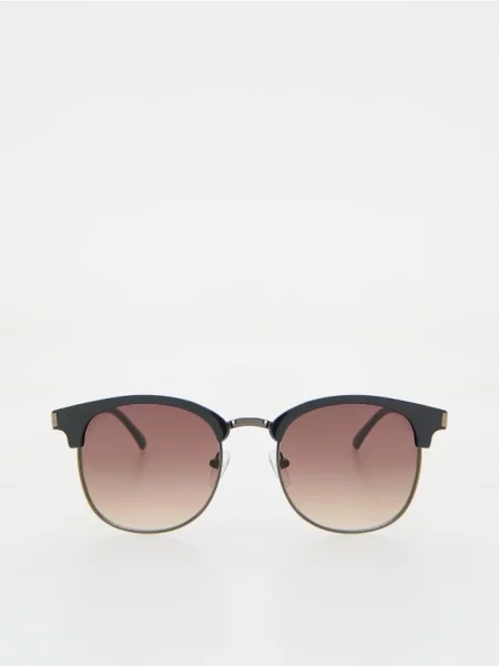 Reserved Ochelari de soare brun-auriu auriu