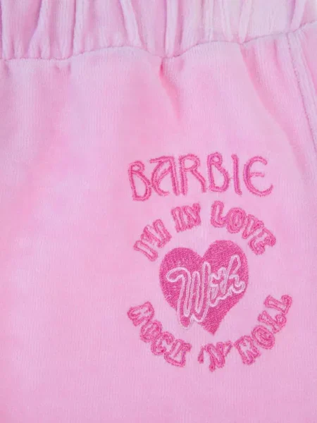 Pantaloni sport copii Barbie roz