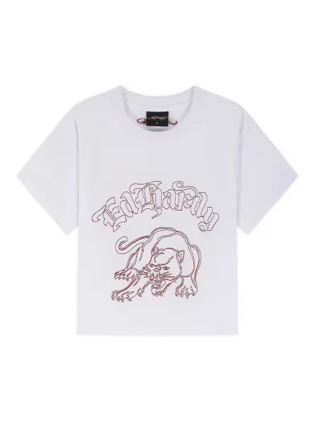 Ed Hardy Tričko červená bílá