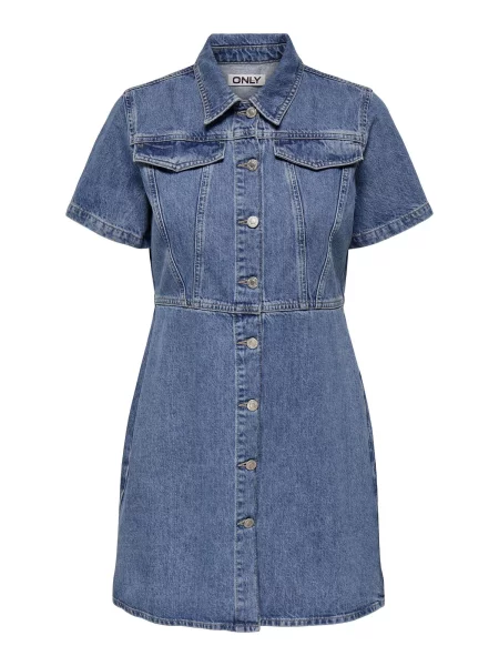 ONLY Dolga srajca ONLMalia moder denim modra