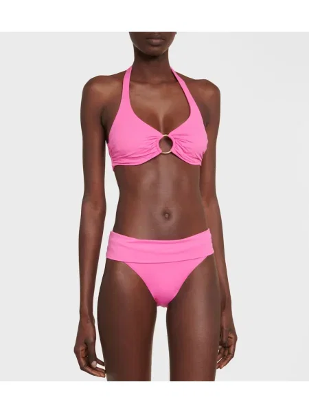 Bikini Melissa Odabash cu gât halter roz