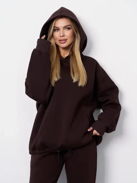 Худи Issa Plus коричневое