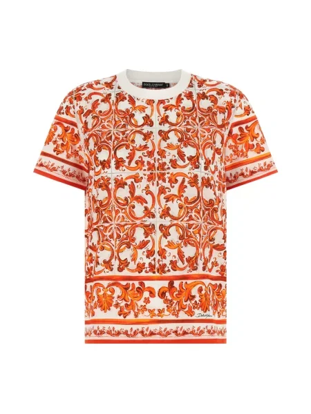 Koszulka Dolce And Gabbana pomarańczowa