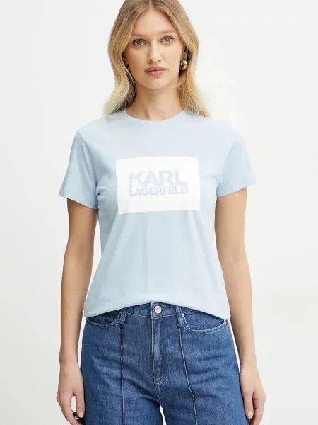 Тениска Karl Lagerfeld синьо