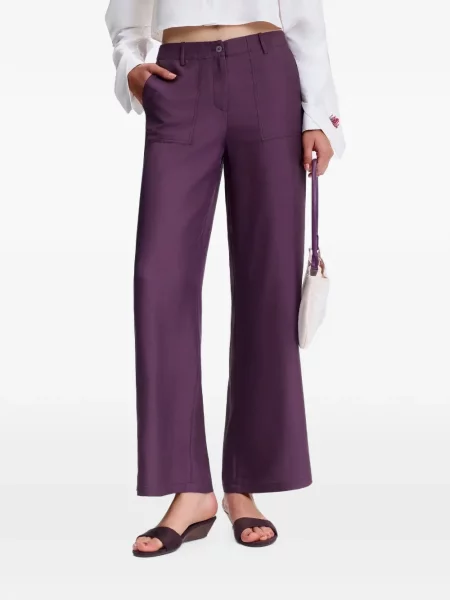 Pantaloni Shanghai Tang evazate violet