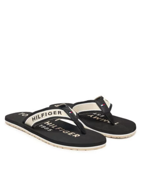 TOMMY HILFIGER Japanke / bijela crna