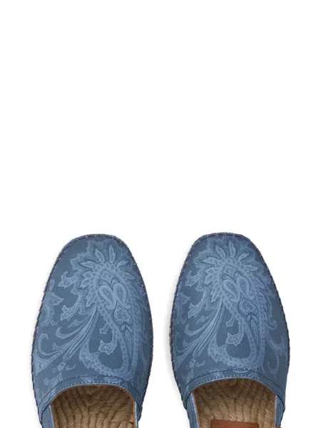 Paisley mintás vászon espadrilles Etro kék