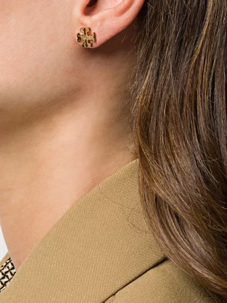 Náušnice Tory Burch zlaté