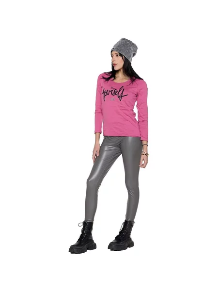 Leggings Leone 1947 cu perle din piele