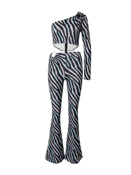 Trendyol Kombinezon svijetloplava / lila crna