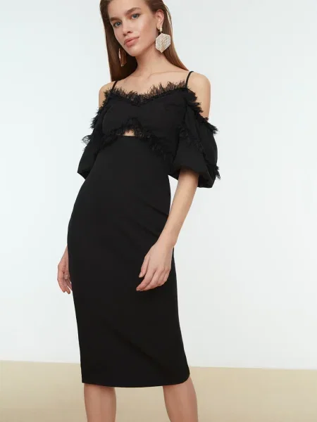 Rochie Trendyol din dantelă negru