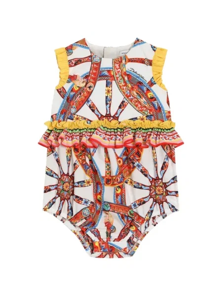 Krótki kombinezon dziecięcy Dolce And Gabbana biały